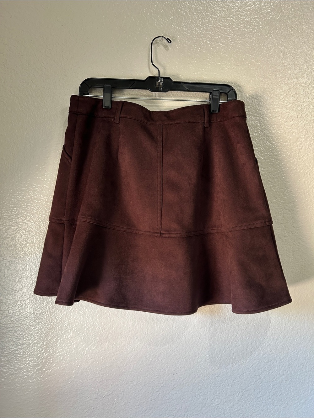 Draper James  Brown Button-Front Circle Mini Skirt Sz 12 Skater Girl Chic TC0049 - Picture 8 of 8